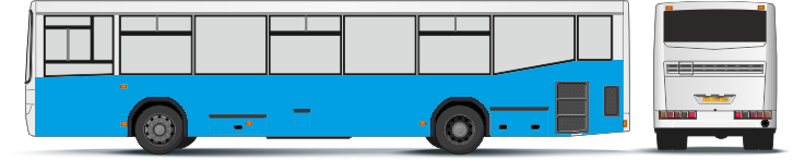 1 Реклама на автобусах - 2 борта